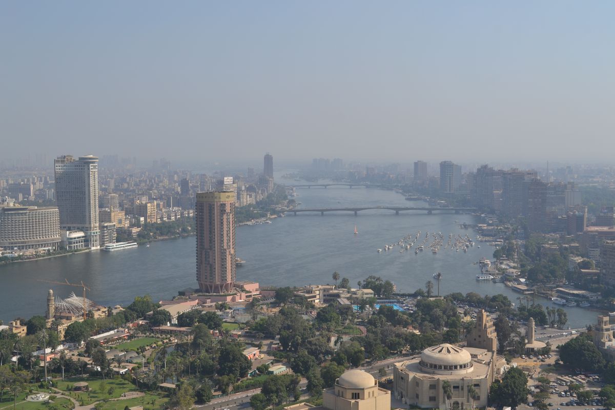 Cairo, Egypt, with the Nile
